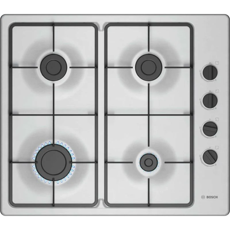 Bosch PBP6B5K60 Series 2 Gas 4 Burner Hob - Stainless Steel