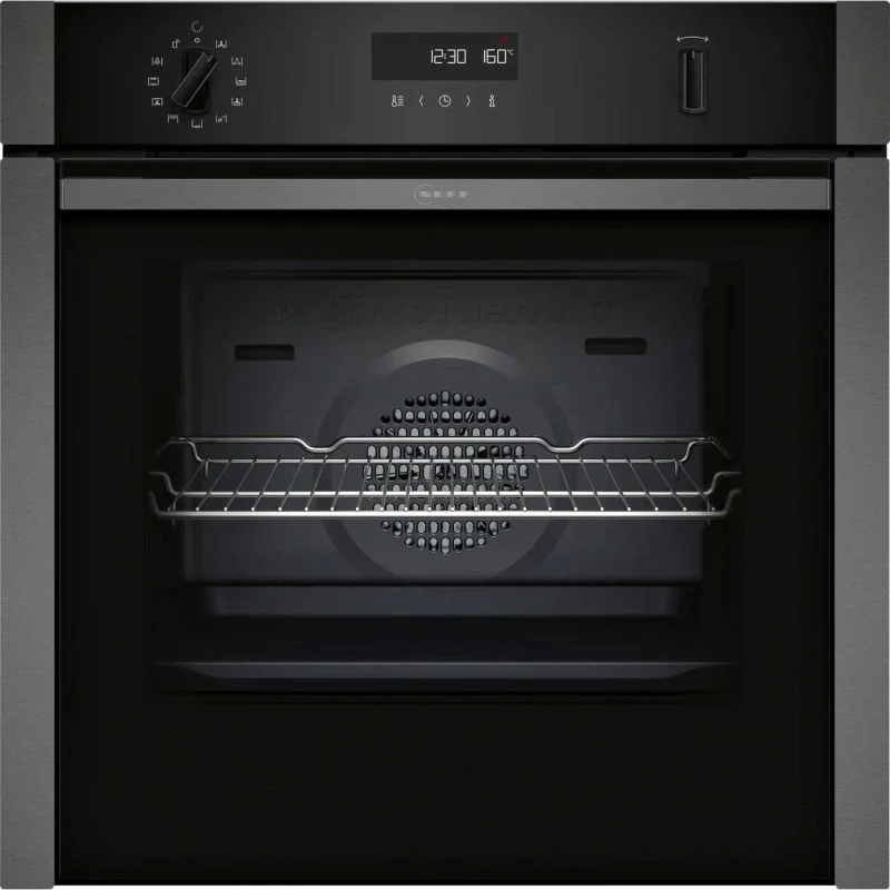 NEFF N 50 B6ACH7AG7B Slide&Hide Built-In Smart Single Oven - Graphite Grey
