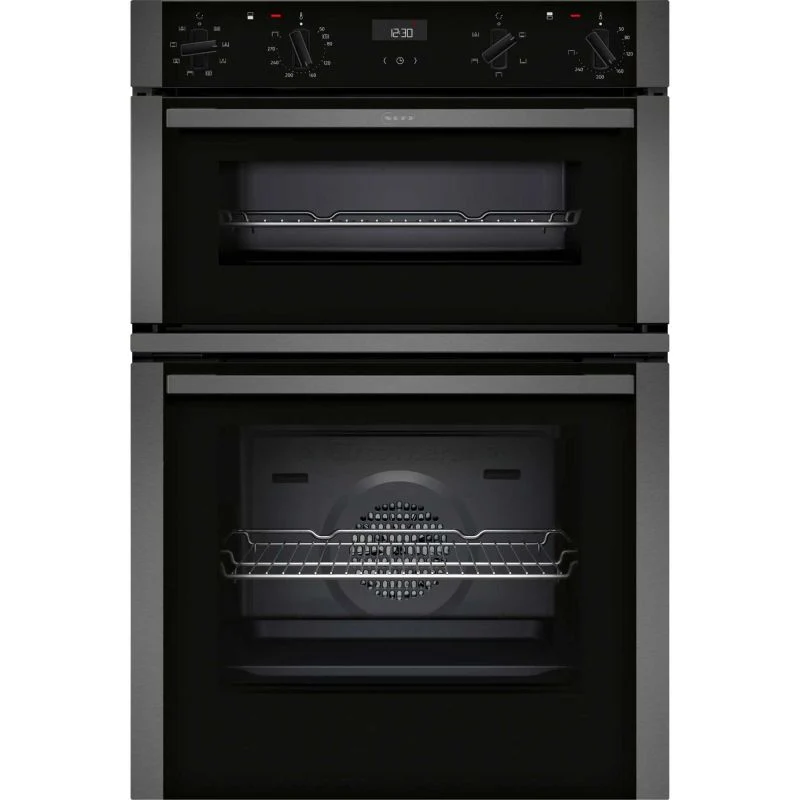 NEFF N 50 U1ACE2AG3B Built-In Double Oven - Graphite Grey