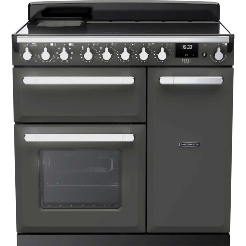Rangemaster Estel Deluxe 90 90cm Electric Range Cooker - ESDL90EIPSLT/CM1