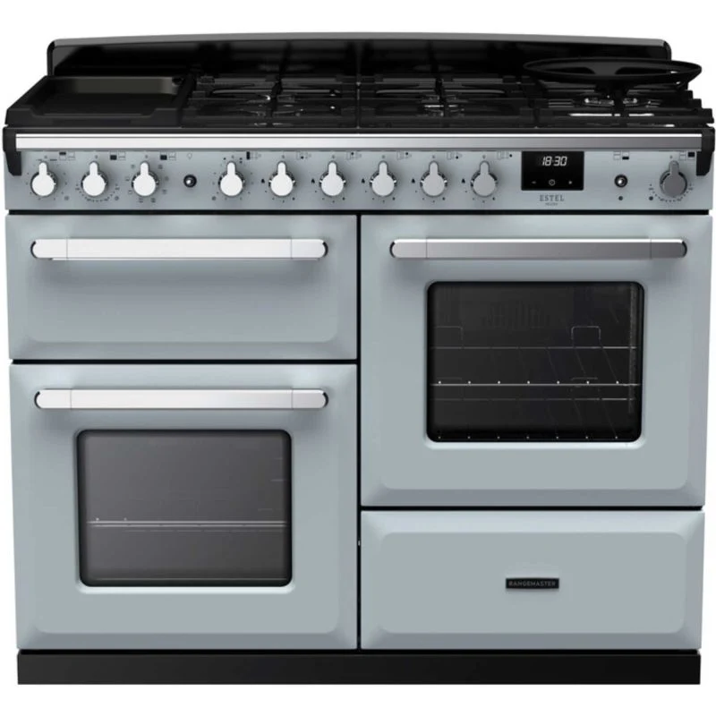 Rangemaster Estel Deluxe 110 110cm Dual Fuel Range Cooker - ESDLO110DFPMSB/CM1