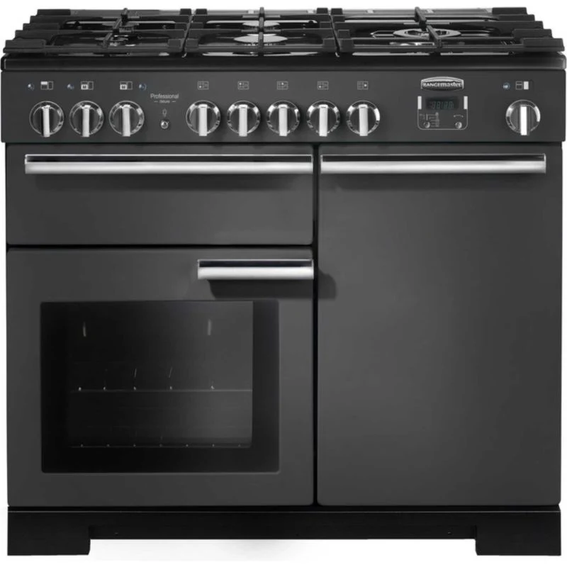 Rangemaster Professional Deluxe 100 100cm Dual Fuel Range Cooker - PDL100DFFSL/C