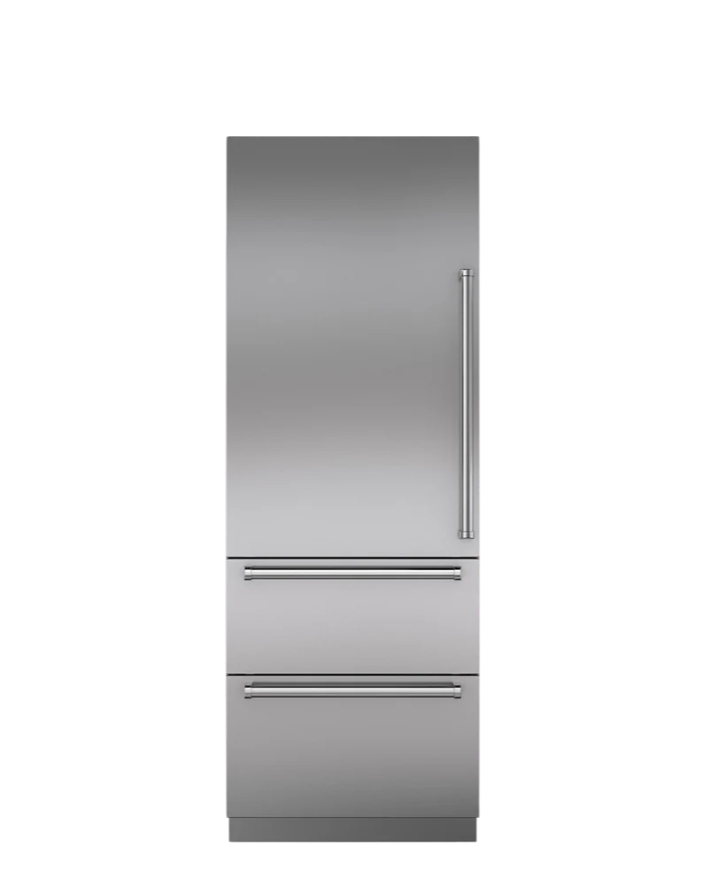 Frigorífico congelador alto de 76 cm con dispensador interno y tirador tubular