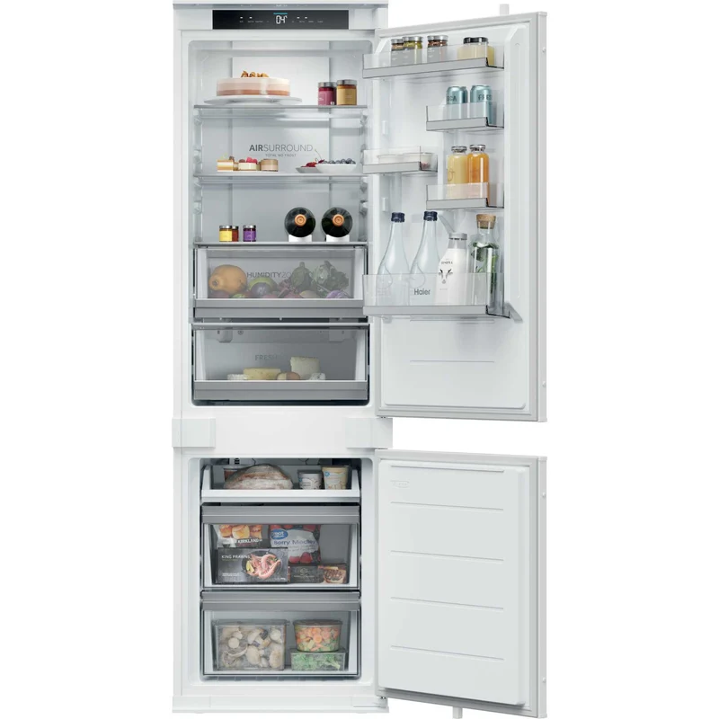 Haier ID Titanium 2 Built-In Fridge Freezer 70/30 Total No Frost - White - HBQW5518EK