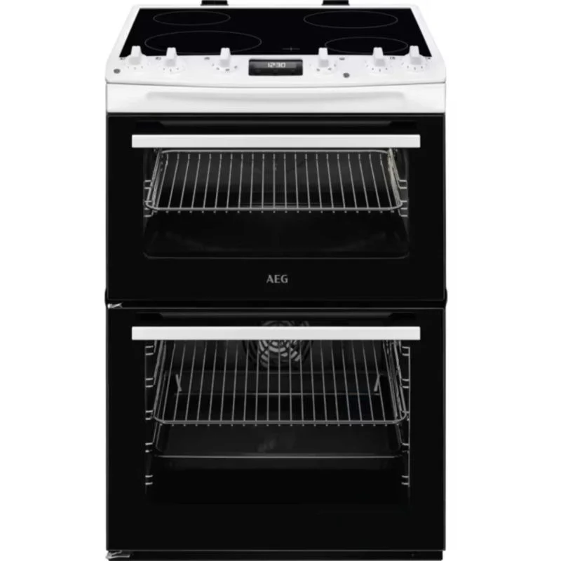 AEG 5000 SurroundCook 60cm Electric Double Oven Cooker - CCX6540ACW