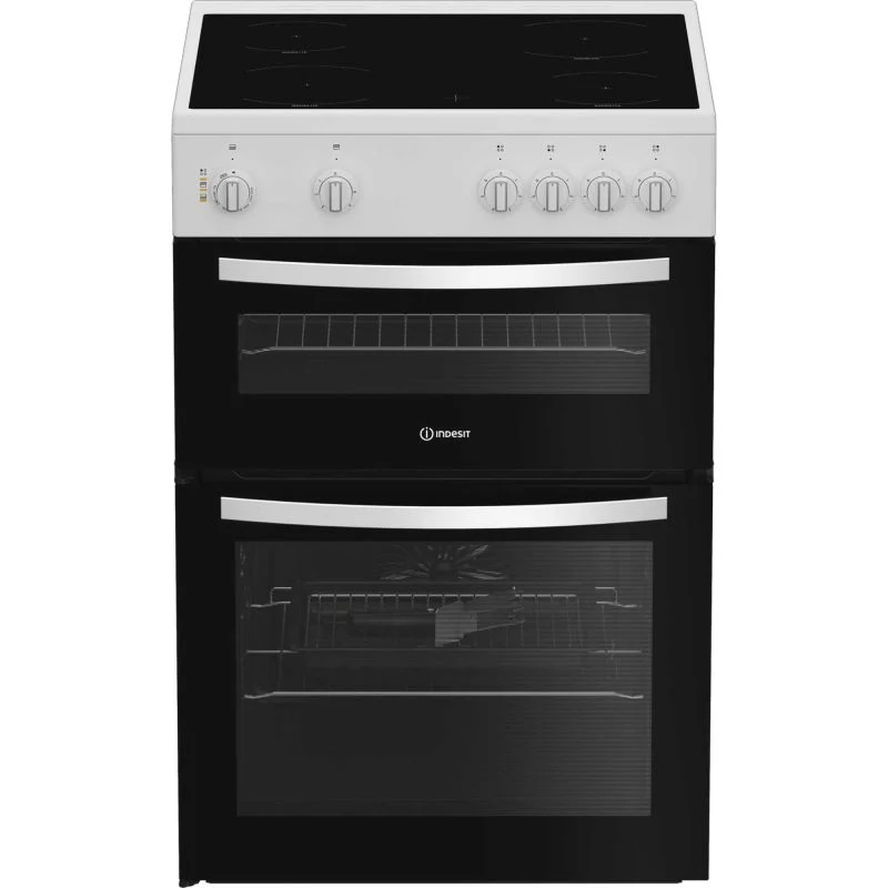 Indesit 60cm Electric Single Oven Cooker - ITE6VMW