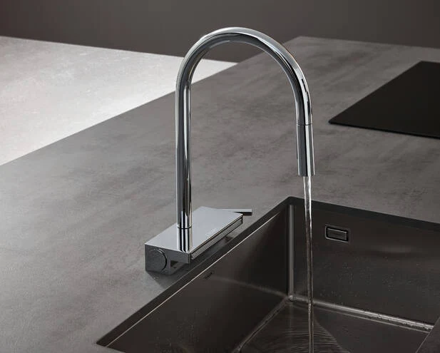 Mezclador monomando de cocina 170, ducha extraíble, 3jet sin sBox Aquno Select M81