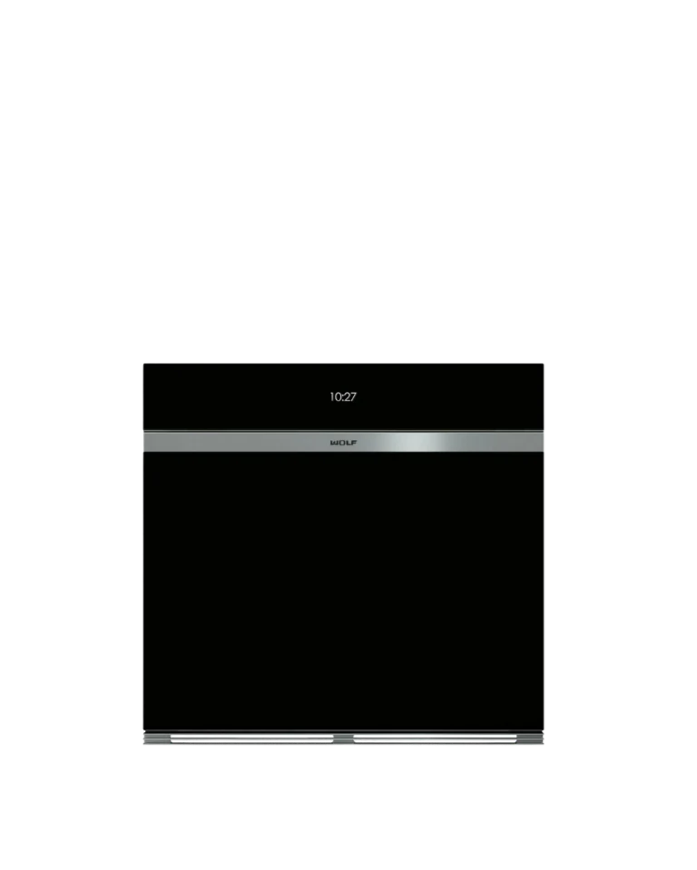 Horno Sencillo Empotrable Contemporáneo Serie M de Cristal Negro de 762 mm