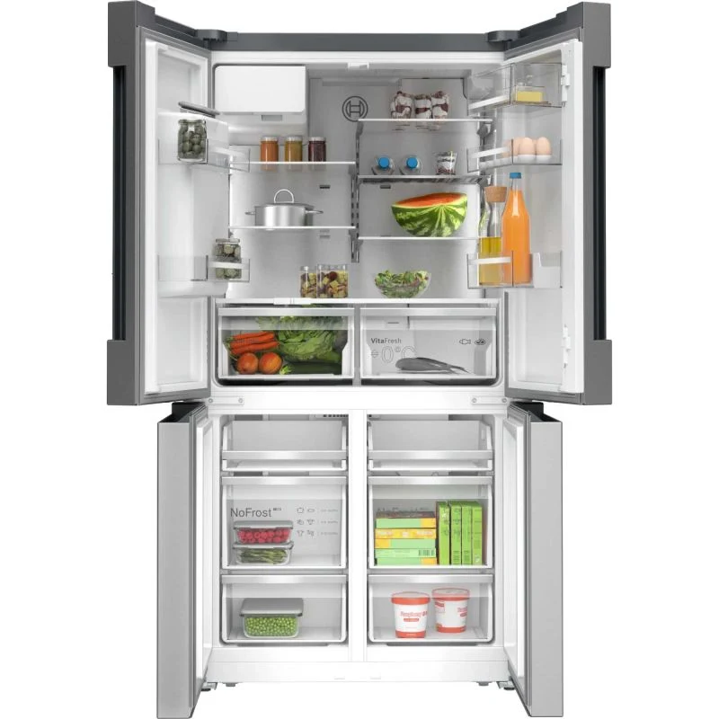 Bosch Series 6 American Style Fridge Freezer 50/50 Total No Frost - Brushed Steel - KFD96APEA