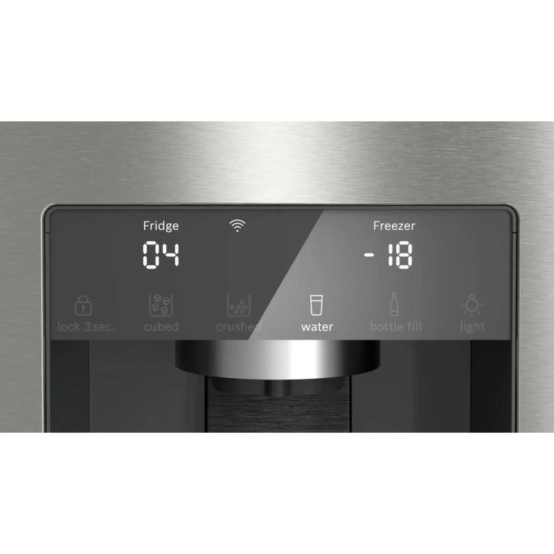 Bosch Series 6 American Style Fridge Freezer 50/50 Total No Frost - Brushed Steel - KFD96APEA
