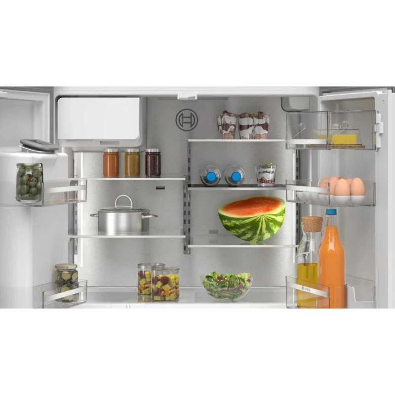 Bosch Series 6 American Style Fridge Freezer 50/50 Total No Frost - Brushed Steel - KFD96APEA