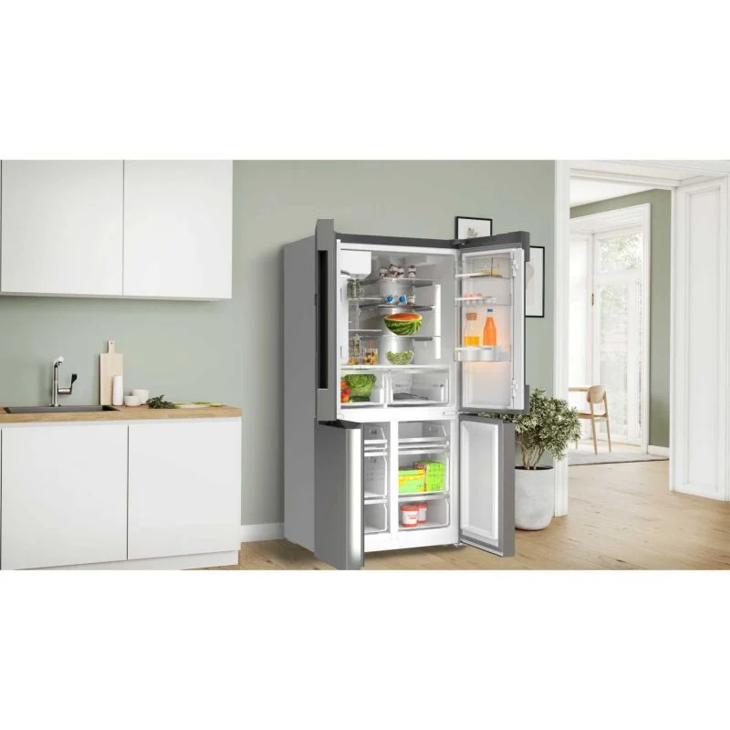 Bosch Series 6 American Style Fridge Freezer 50/50 Total No Frost - Brushed Steel - KFD96APEA