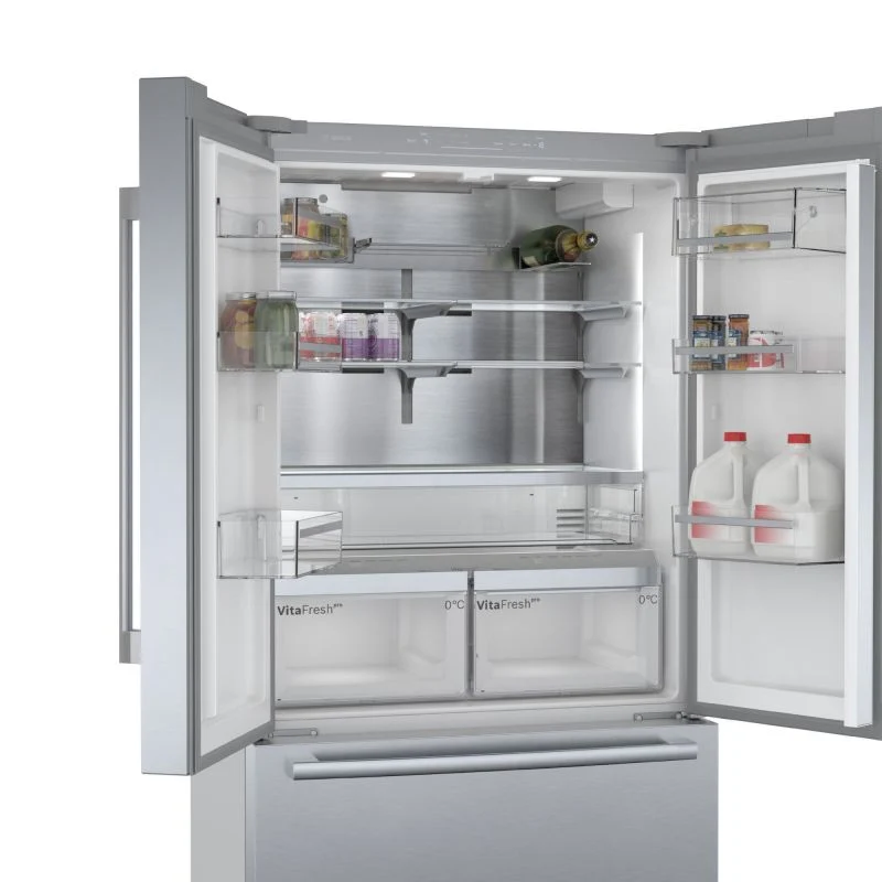Bosch Series 8 American Style Fridge Freezer 60/40 No Frost - Stainless Steel - KFF96PIEP