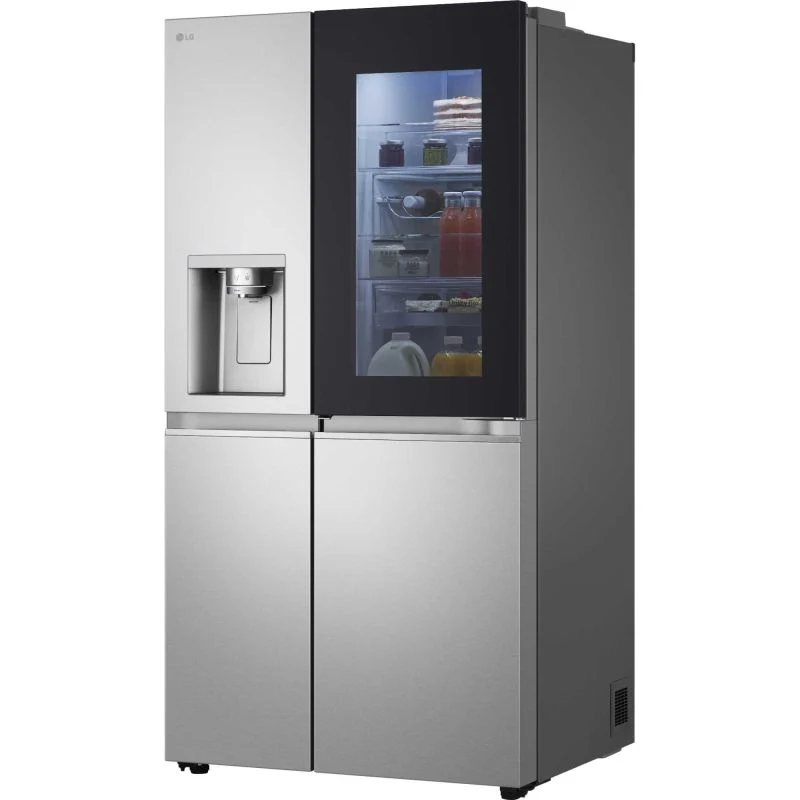 LG GSXE90BSAD InstaView American Style Smart Fridge Freezer - Brushed Steel