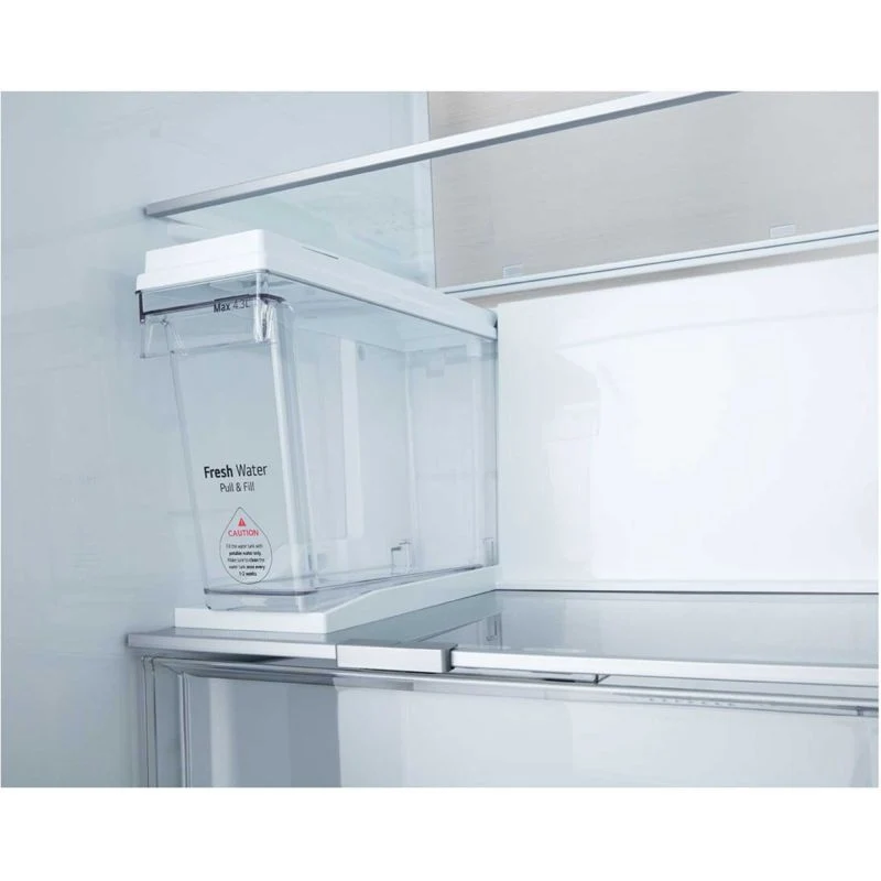 LG InstaView American Style Fridge Freezer 60/40 No Frost - Brushed Steel - GSXE91BSAD