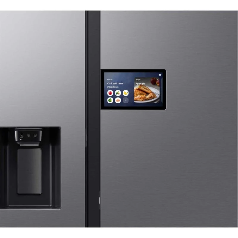 Samsung Family Hub 9" American Style Fridge Freezer 60/40 Total No Frost - Silver - RS90F64EETEU