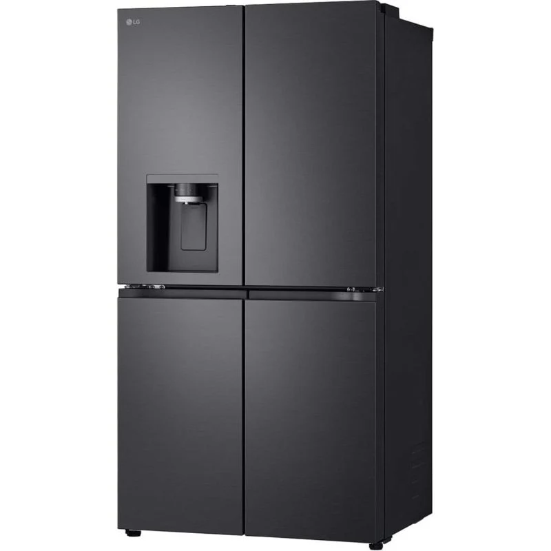 LG NatureFRESH American Style Fridge Freezer 60/40 Total No Frost - Essence Black Steel - GMF960EV4E