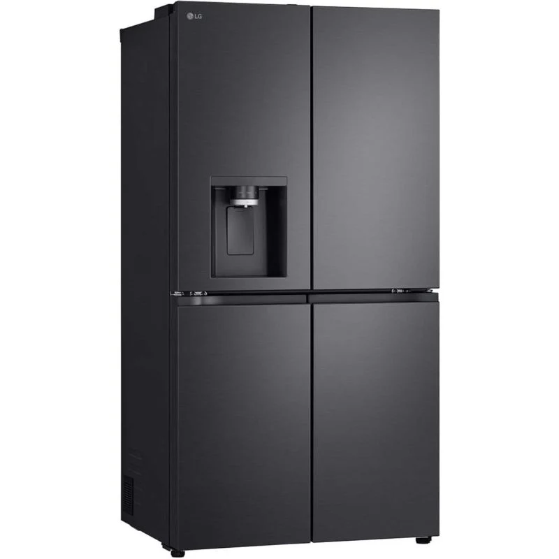 LG NatureFRESH American Style Fridge Freezer 60/40 Total No Frost - Essence Black Steel - GMF960EV4E