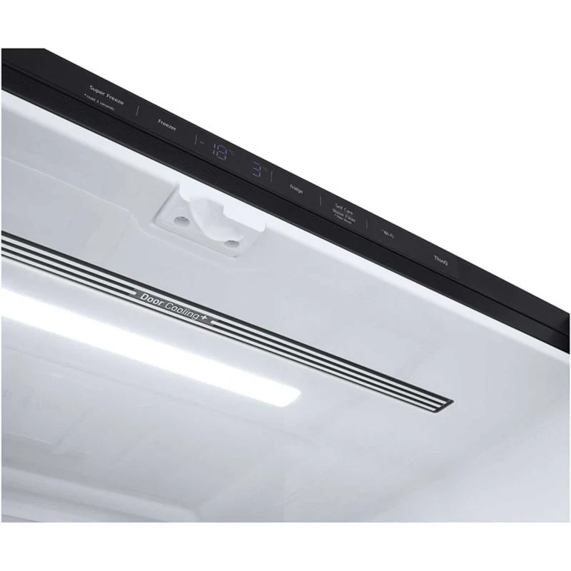 LG NatureFRESH American Style Fridge Freezer 60/40 Total No Frost - Essence Black Steel - GMF960EV4E