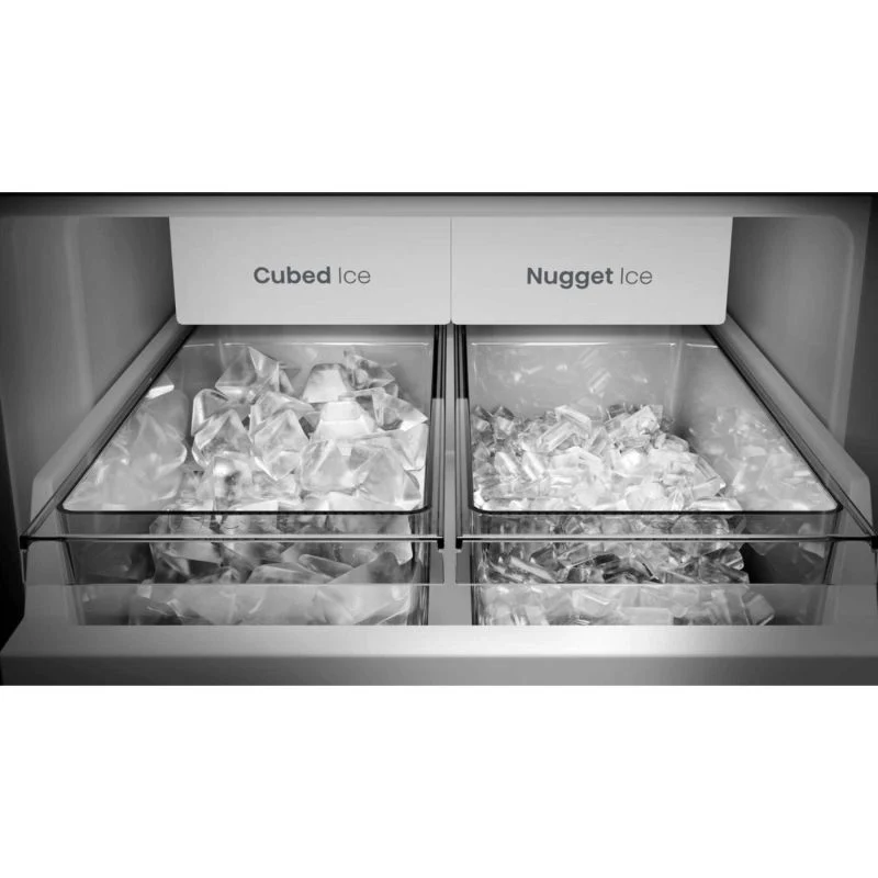 Hisense American Style Fridge Freezer 60/40 Total No Frost - Black - RQ5P640SYKD