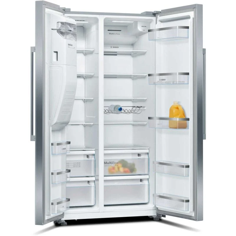 Bosch Series 6 American Style Fridge Freezer 80/20 Total No Frost - Brushed Steel - KAD93AIERG