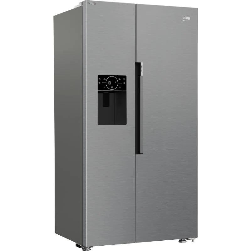 Beko ASP352VPX American Style 571l NeoFrost Fridge Freezer - Brushed Steel