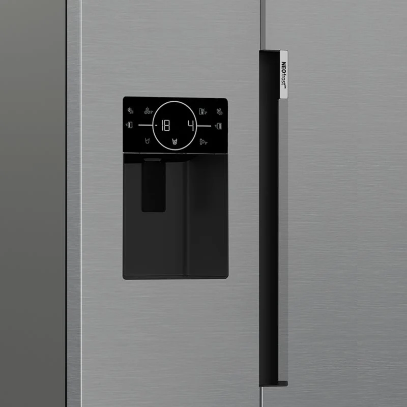 Beko ASP352VPX American Style 571l NeoFrost Fridge Freezer - Brushed Steel