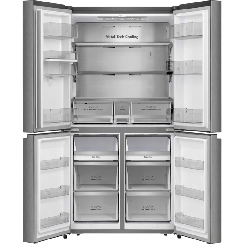 Hisense American Style Fridge Freezer 60/40 Total No Frost - Stainless Steel - RQ758N4SWSE