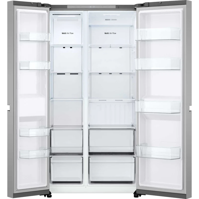 LG NatureFRESH American Style Fridge Freezer 50/50 Total No Frost - Prime Silver - GSBC40PYPE