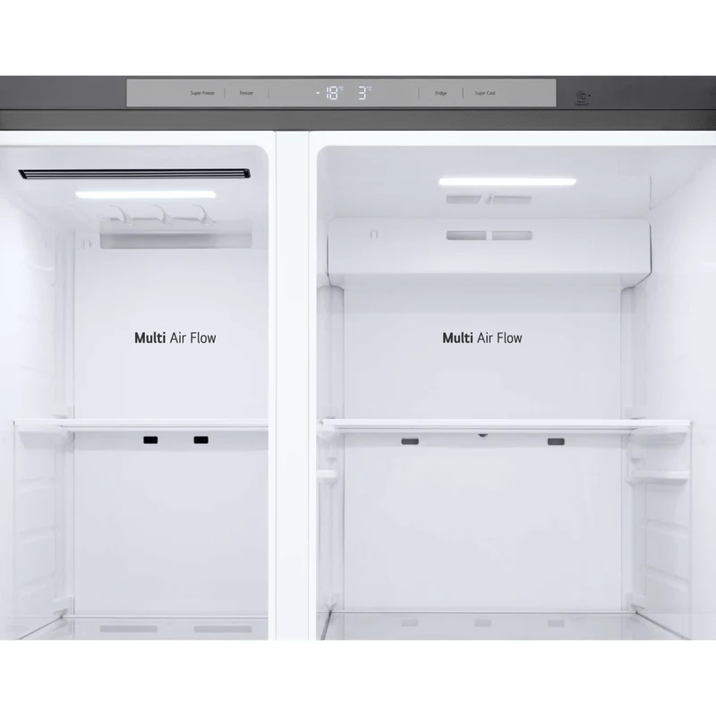 LG NatureFRESH American Style Fridge Freezer 50/50 Total No Frost - Prime Silver - GSBC40PYPE