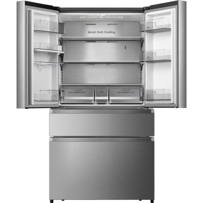 Hisense American Style Fridge Freezer 60/40 Total No Frost - Stainless Steel - RF749N4SWSE
