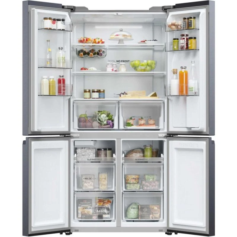 Haier American Style Fridge Freezer 528L No Frost - Black - HCR5919EHMB