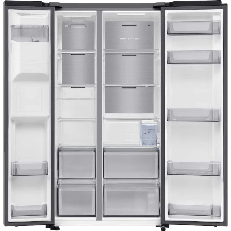Samsung Series 6 American Style Fridge Freezer 60/40 No Frost - Silver - RS70F65KETEU