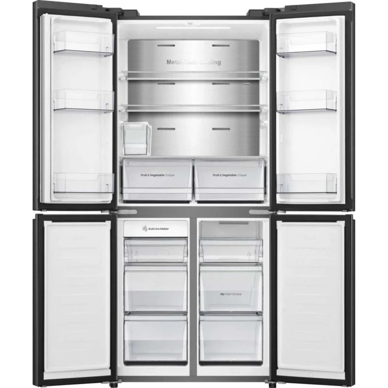 Hisense American Style Fridge Freezer 60/40 Total No Frost - Black - RQ5P470SYFD