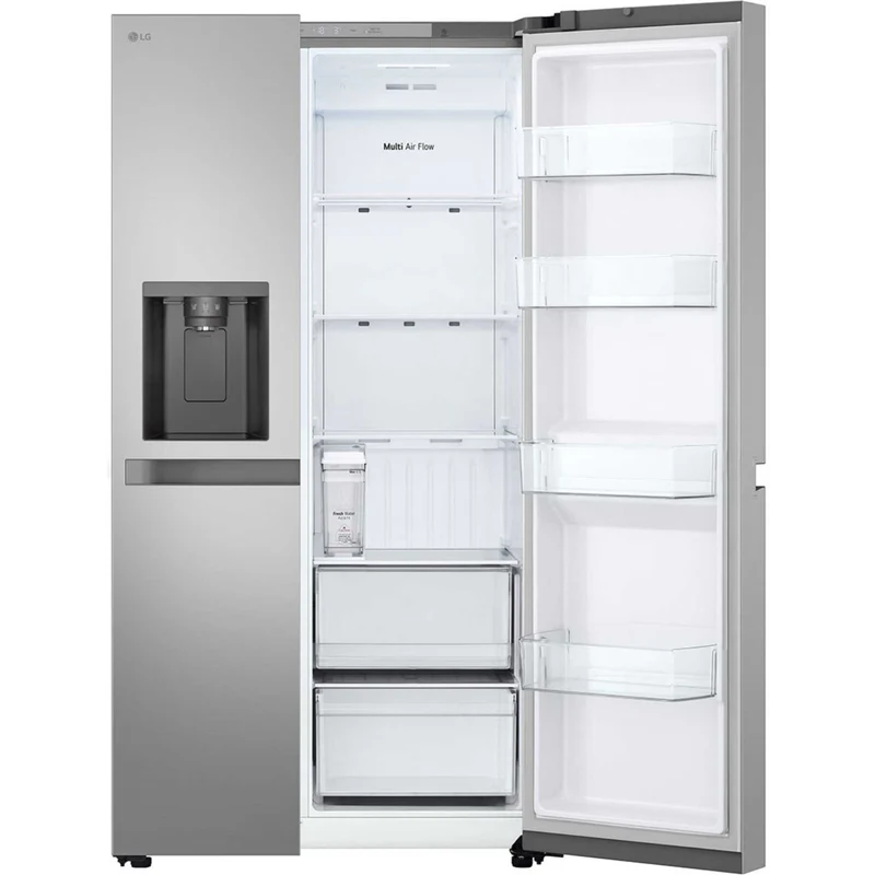 LG NatureFRESH American Style Fridge Freezer 50/50 Total No Frost - Prime Silver - GSLC41PYPE