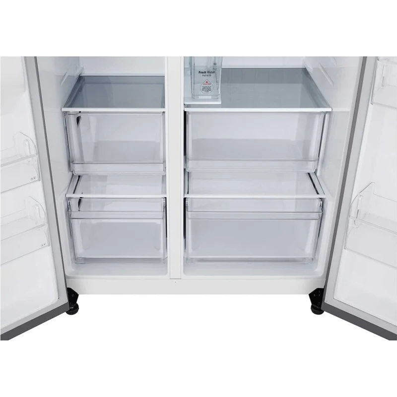 LG NatureFRESH American Style Fridge Freezer 50/50 Total No Frost - Prime Silver - GSLC41PYPE
