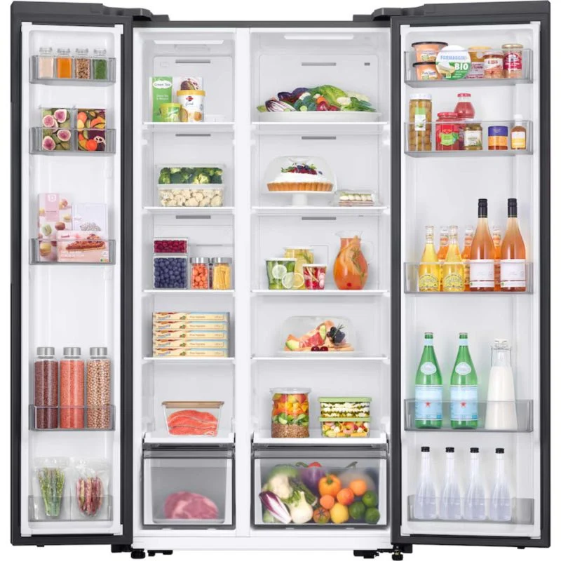 Samsung Bespoke Series 6 American Style Fridge Freezer 60/40 Total No Frost - Gentle Silver Matt - RS57DG400EM9EU