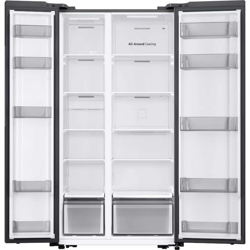 Samsung Bespoke Series 6 American Style Fridge Freezer 60/40 Total No Frost - Gentle Silver Matt - RS57DG400EM9EU