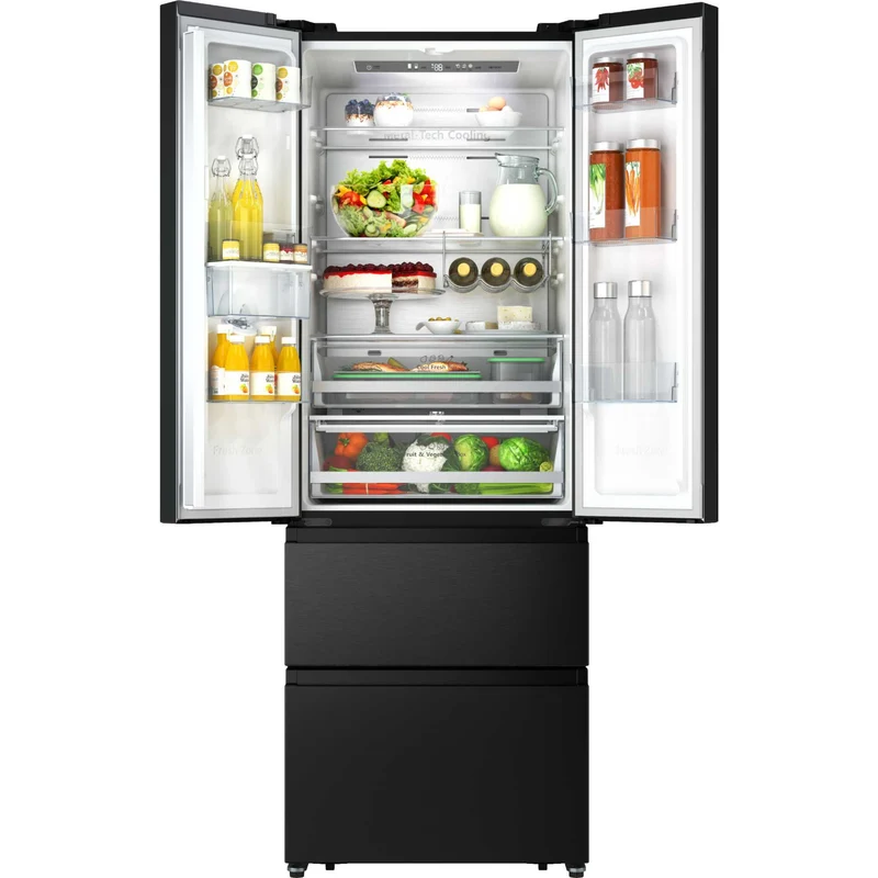 Hisense American Style Fridge Freezer 60/40 Total No Frost - Black - RF632N4WFE