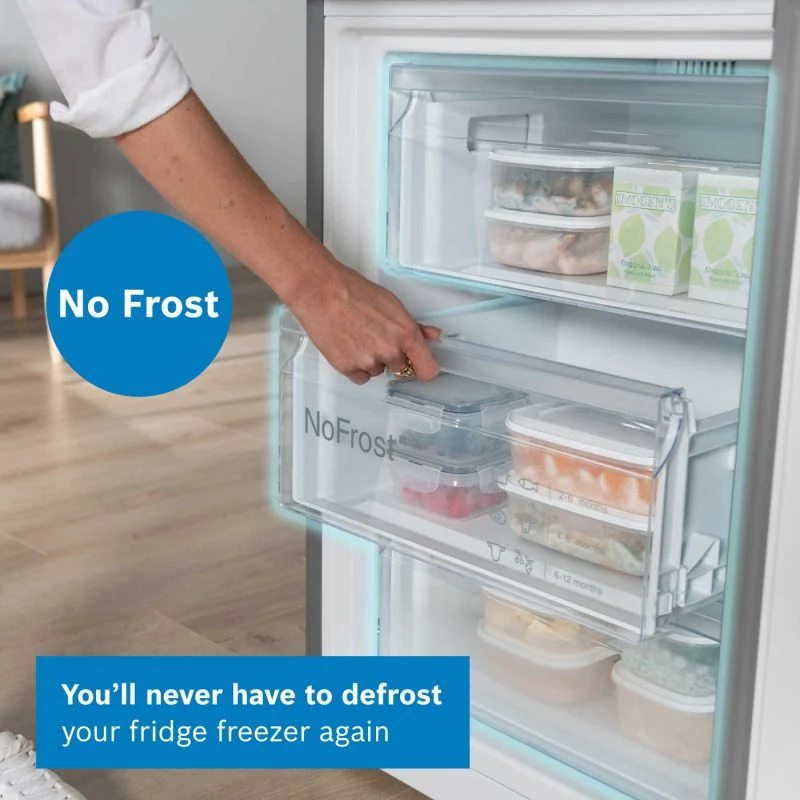 Bosch Series 4 Fridge Freezer 70/30 Total No Frost - Stainles Steel - KGN392LDFG