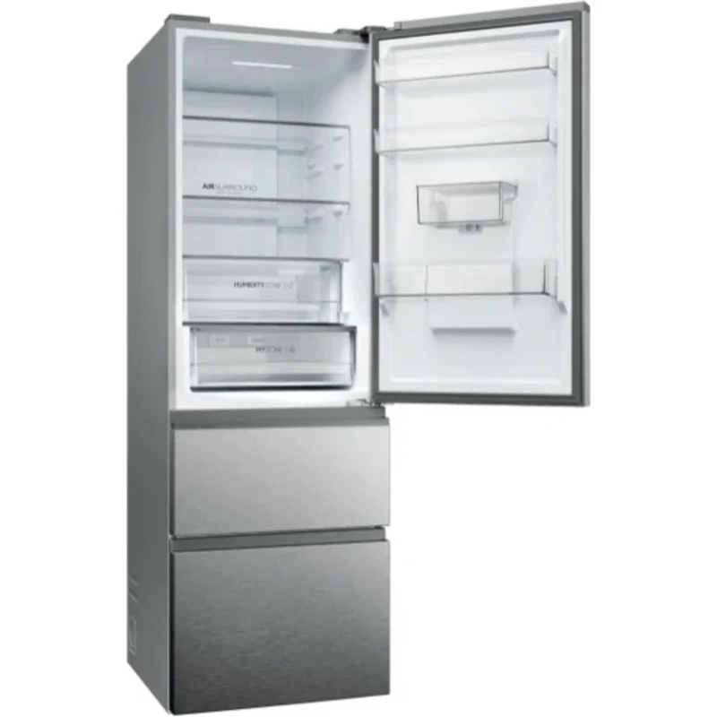 Haier 2D 60 Series 5 Fridge Freezer 60/40 Total No Frost - Gentle Silver - HTW5618EWMG
