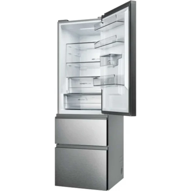 Haier 2D 60 Series 5 Fridge Freezer 60/40 Total No Frost - Gentle Silver - HTW5618EWMG