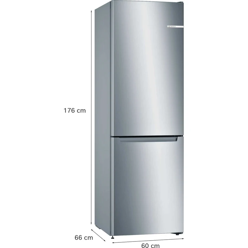 Bosch Series 2 Fridge Freezer 60/40 Total No Frost - Stainless Steel - KGN33NLEBG