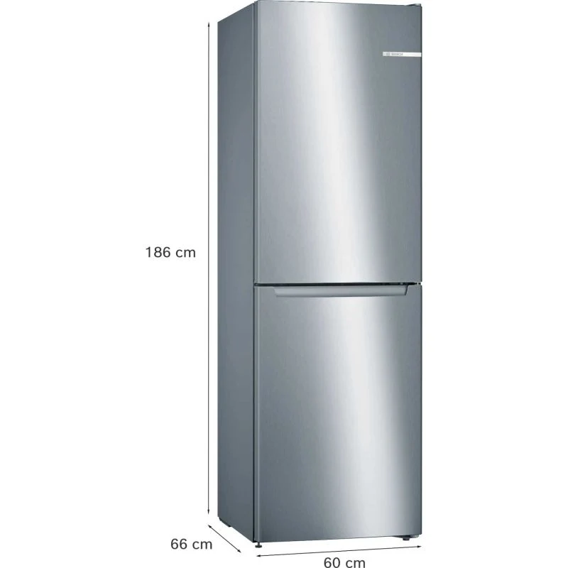 Bosch Series 2 Fridge Freezer 50/50 Total No Frost - Stainless Steel - KGN34NLEAG