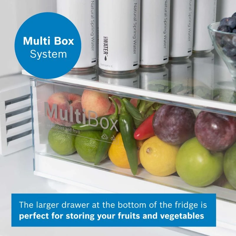 Bosch Series 2 Fridge Freezer 50/50 Total No Frost - Stainless Steel - KGN34NLEAG