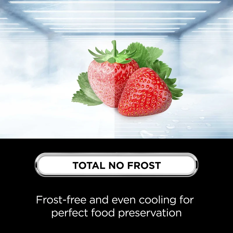 TCL American Style Fridge Freezer 50/50 Total No Frost - Black - RP320FBE0UK