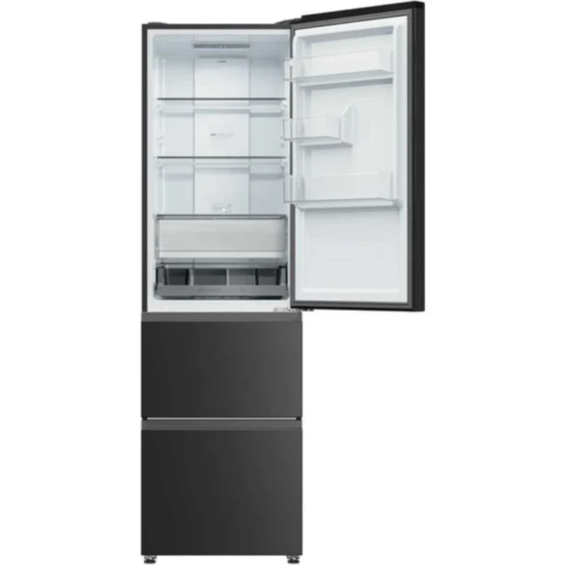 Haier 3D 55 Series 3 Fridge Freezer 60/40 NoFrost - Black - HTR3518ENMTK