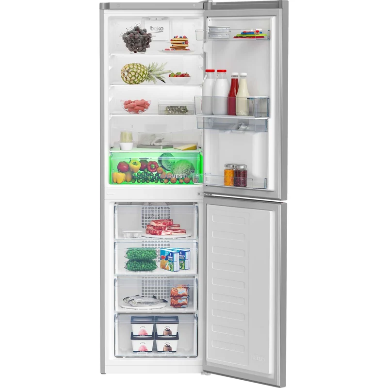 Beko Frost Free Fridge Freezer 64/40 No Frost - Silver - CNG4582DVPS