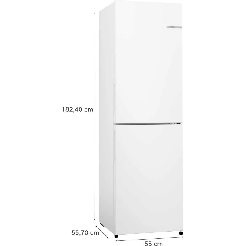Bosch Series 2 Fridge Freezer 50/50 Total No Frost - White - KGN27NWEAG