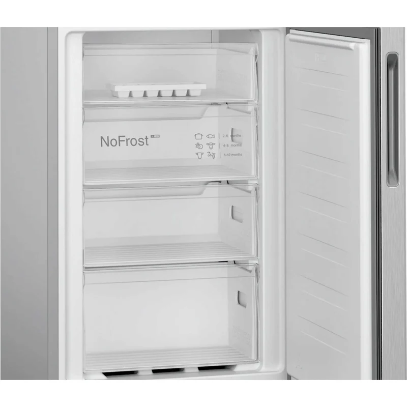 Bosch Series 2 Fridge Freezer 50/50 Total No Frost - Stainless Steel - KGN27NLEAG